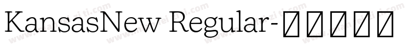 KansasNew Regular字体转换
